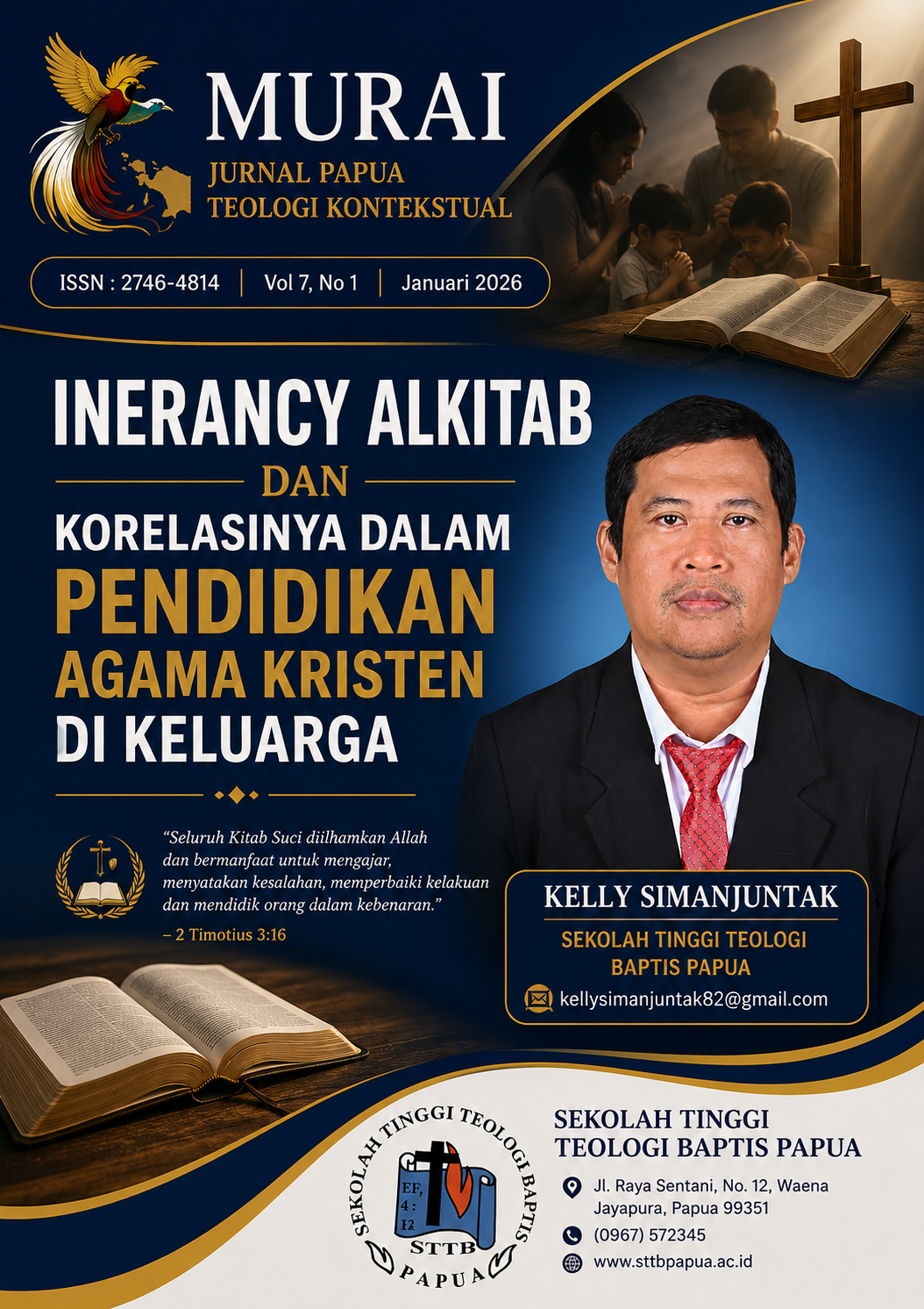 INERANCY ALKITAB DAN KORELASINYA DALAM PENDIDIKAN AGAMA KRISTEN DI KELUARGA